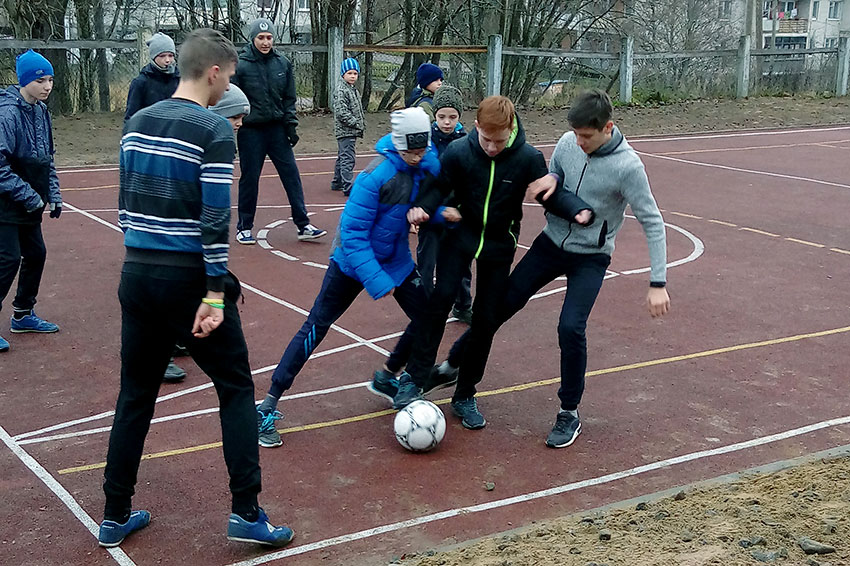 В Туокслахтинской школе  открылась спортивная площадка